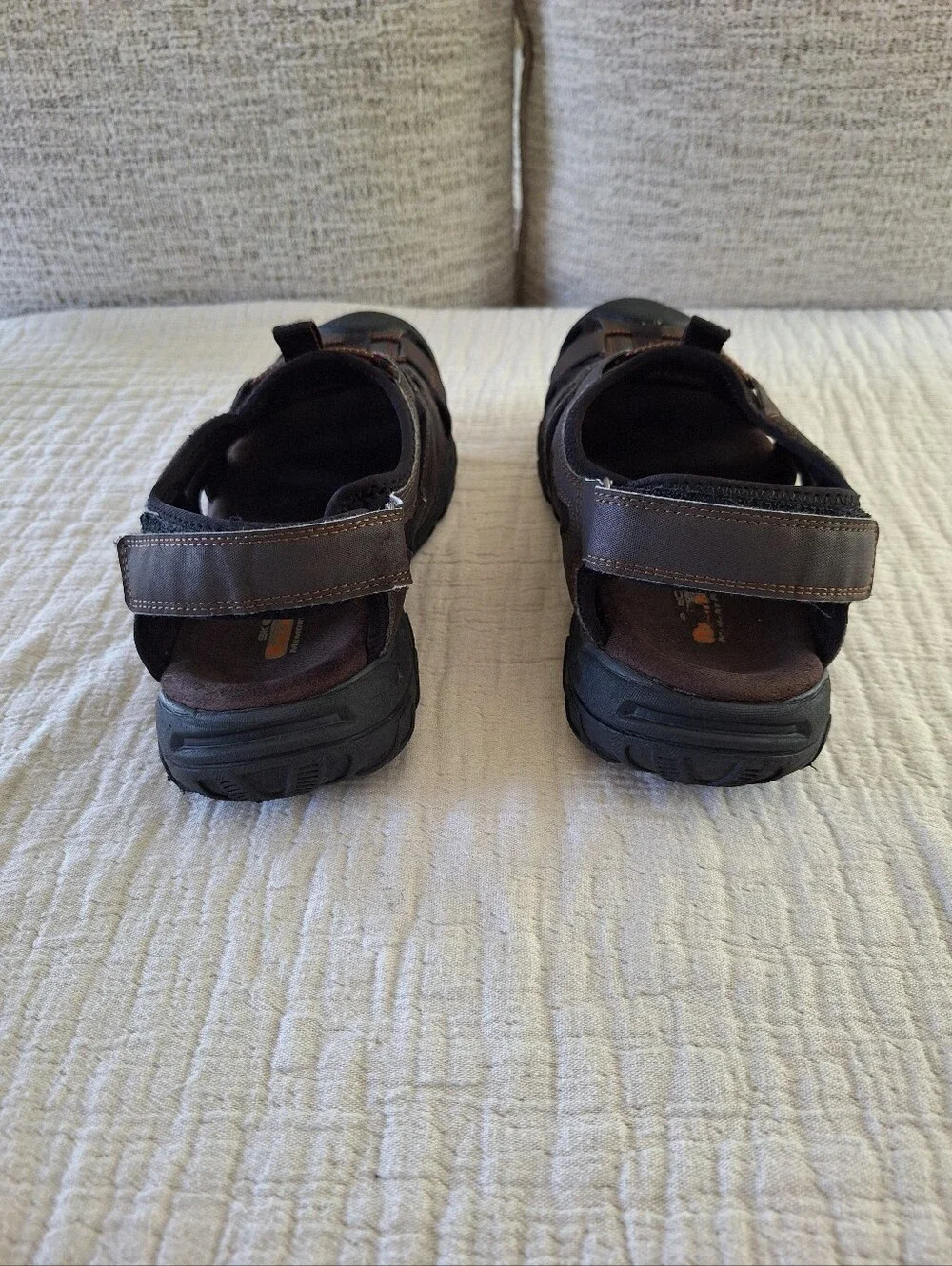 Skechers Brown Men's Closed-Toe Fisherman Sandals